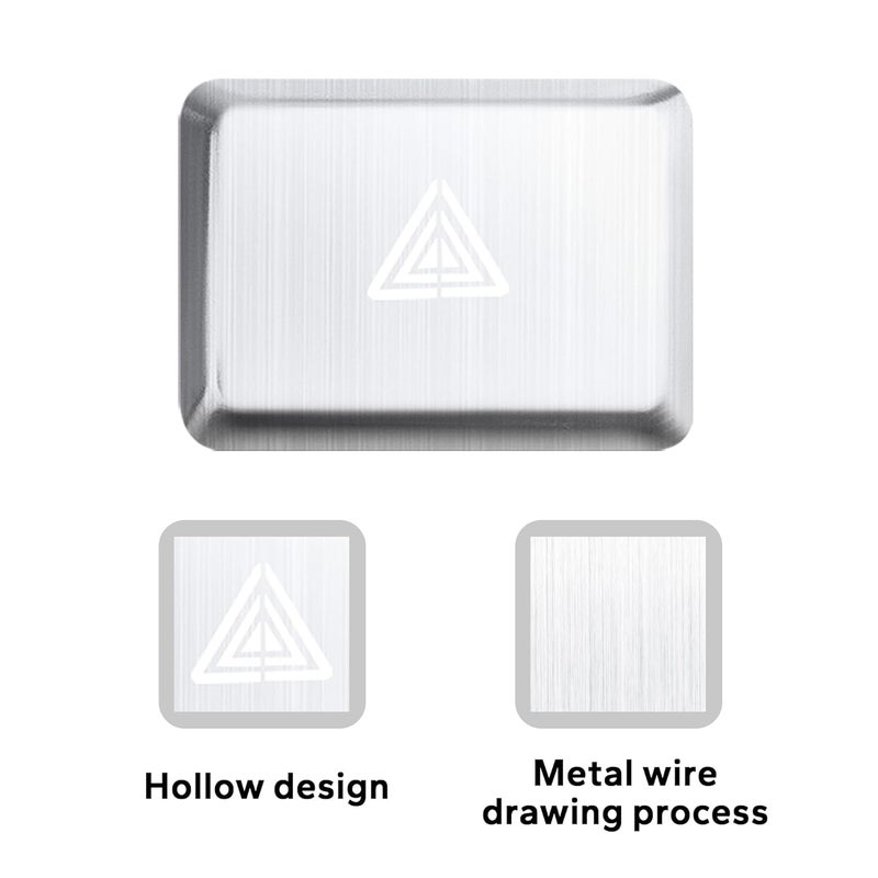 Polodunn for Honda Civic 2022-2025, for Accord/HRV/CRV 2023-2025, for Acura Integra 2023 2024 - Hazard Warning Light Push Button Cover, Emergency Flashers Trim Accessories (Silver) - Image 4
